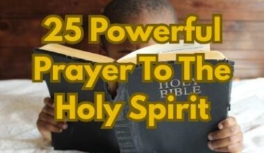 25 Powerful Prayer To The Holy Spirit