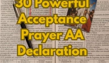 30 Powerful Acceptance Prayer AA Declaration