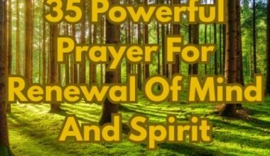 35 Powerful Prayer For Renewal Of Mind And Spirit